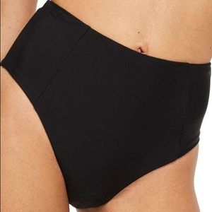 Topshop Black High Waisted Bikini Bottoms